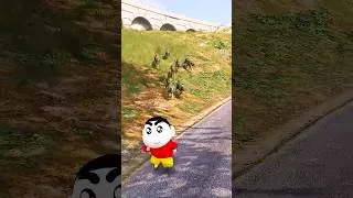 Thumbnail: GTA 5 : Franklin & Shinchan 🤣 Saving Baby Tigers From Zombies 🐯 Full Fun #bommalu #gta5telugu