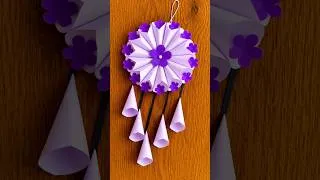 Thumbnail: Wall hanging / craft / paper flowers #flowerwallhanging #paperwallcraft #diy #craft