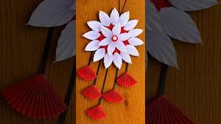 Thumbnail: 😍 Easy Paper WALL HANGING for HOME DECORATION paper crafts • art and craft • flowers ideas #shorts