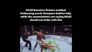 Thumbnail: Khalil Rountree KO’s Gokhan Saki (Multiple kickboxing world champion) #mma #ufc