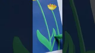 Thumbnail: Yellow🌻#drawing #acrylicmarkers #flowers #sunflower #sketch #youtubeshorts #art #kids