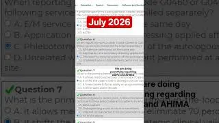 Thumbnail: AAPC monthly free CEUs July 2026 #cpc #freeceus