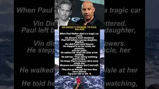 Thumbnail: VIN DIESEL'S PROMISE TO PAUL WALKER