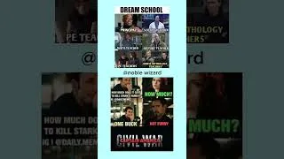 Thumbnail: POV: When your dream school has the Avengers as teachers 😂💀#memes #marvel