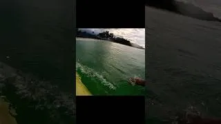 Thumbnail: Trying to ride shore break waves. Shore View vs POV