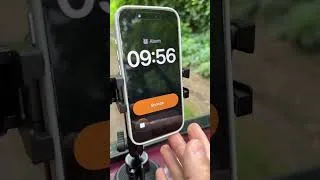 Thumbnail: iPhone 15 Pro Alarm Clock Alert Secured on Hood of the Car with a Suction Cup