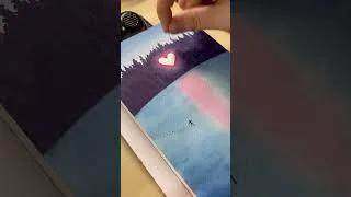 Thumbnail: Tape peel and finishing touches! 🩷 #watercolorpainting  #satisfying