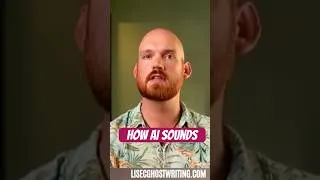 Thumbnail: What AI writing ACTUALLY sounds like #writing tips #shorts #ghostwriter