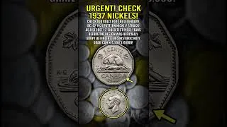 Thumbnail: Is this $10,000 Holy Grail Nickel in Your Pocket Change? #coins #crh #money #shorts