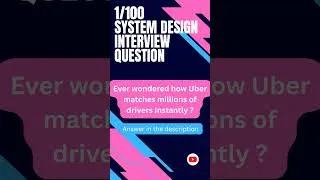 Thumbnail: How does Uber search millions in 1 second? #systemdesign #interview #DSA #uberinterview