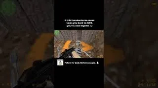Thumbnail: If this thunderstorm sound takes you back  2002, you're a legend. #CS16 #CounterStrike #retrogaming