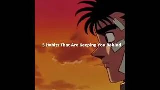 Thumbnail: 5 habit that are keeping you behind  #discipline #mindset #selfimprovement #consistency #success
