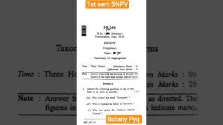 Thumbnail: SNPV Botany Old Question Paper 🌿 | Exam Important Questions | Shorts#SNPV#SNPVBotany#BotanyO