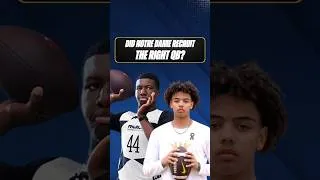 Thumbnail: Did Notre Dame choose the better QB prospect to recruit to South Bend?
