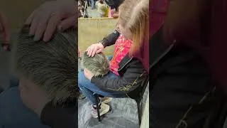 Thumbnail: Yvonne with a porcupine.