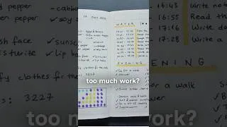Thumbnail: Isn't it too much work? #journaling #productivity