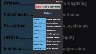 Thumbnail: IELTS Task 2 Synonyms (Crime)
