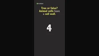 Thumbnail: Biology Quiz: True or false? Animal cells have a cell wall.