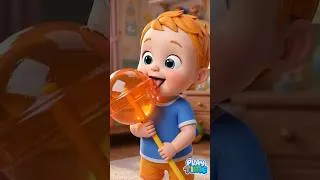Thumbnail: Mom Swaps Lollipop With Grapes 🍭💜 | Kids Learn To Eat Healthy Fruits | Baby Cartoon Songs #shorts