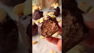 Thumbnail: Protein snickers peanut butter balls #recipe