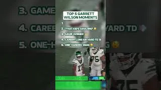 Thumbnail: Garrett Wilson is really HIM 💪 Happy Birthday G5! #shorts #nyjets #nfl #garrettwilson