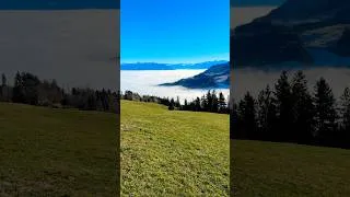 Thumbnail: Stunning Switzerland - Sunlight over the Clouds #mountainview #natureshorts