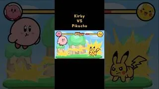 Thumbnail: Kirby vs Pikachu #kirby #pokemon #battle #nintendoswitch