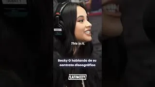 Thumbnail: Becky G hablando de su contrato discográfico 😲 #beckyg #latin #entrevista