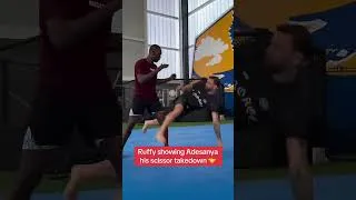 Thumbnail: This Scissor takedown tecniche got Israel Adesanya in disbelief 🔥 #mma #ufc #mauricioruffy