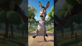 Thumbnail: Funny 🤣 donkey 🐎 short videos #cartoon#3danimation#funny #cuteanimals#aianimation #comedy#titmouse