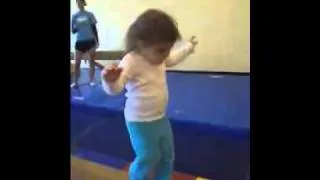 Thumbnail: Braelynn walking on the beam for the first time!