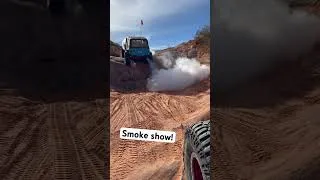 Thumbnail: Absolute smoke show! #sandhollowoffroad #jeep #mechanic