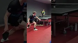 Thumbnail: Leg Drive in Forehand Topspin Against Backspin #practice #tabletennis
