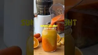Thumbnail: Natural Sunny Delight Recipe 🍊⭐️🥕  #juicingrecipes #juicing #recipe #naturalremedies