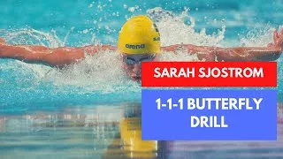 Thumbnail: Sarah Sjostrom - 1-1-1 Butterfly Drill