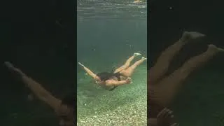 Thumbnail: Swimming big sur gorge 🌿 #olukai