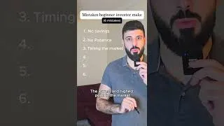 Thumbnail: 6 mistakes beginner investors make #shorts