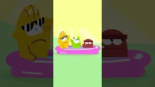 Thumbnail: Om Nom and his friends swimming in the pool