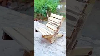 Thumbnail: Folding Wooden Chair Build | Smart DIY Furniture Project step by step full process #Shorts #amazing