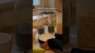 Thumbnail: Sugar-Free, Overnight Oats: Minimalist Plant-based Healthy Breakfast  #shorts #oatmeal