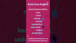 Thumbnail: How to Read Long Words Easily with Prefixes and Suffixes (Root Word: Write)