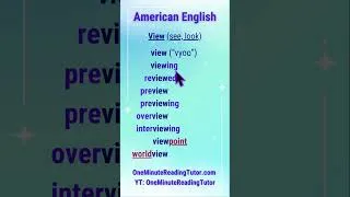 Thumbnail: How to Read Long Words Easily with Prefixes and Suffixes (Root Word: View)