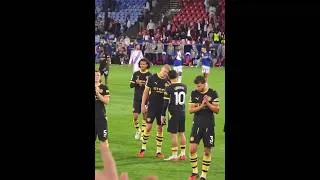 Thumbnail: Haaland & Cherki Banter After 4-1 Thrashing of Palace | Man City Stars Celebrate