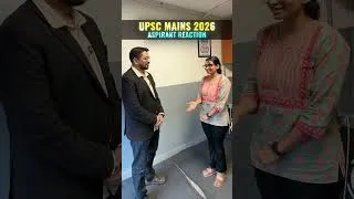 Thumbnail: UPSC Mains 2026 | Aspirants Reaction | Tough or Difficult #pw #upsc