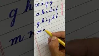Thumbnail: English calligraphy #calligraphy #alphabet  #cutmarker #opalcalligraphy