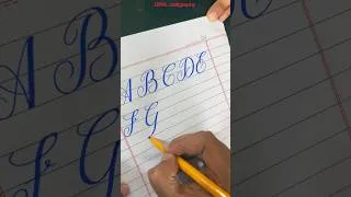 Thumbnail: Copperplate #calligrphylearning #english #alphabet #cutmarker #opalcalligraphy