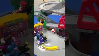 Thumbnail: Happy Mar10 Day! - Hot Wheels Mario Kart on Tomica Mountain Drive Playset #mariokart #hotwheels