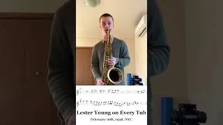 Thumbnail: Lester Young on Every Tub Transcription