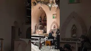 Thumbnail: Music in the ruins - Bakhmut, Ukraine 9/12/2022  #shorts