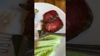Thumbnail: Delicious Low Carb Lunch! Burger patties, cheese, sauce, grilled onions and fresh garden veggies!